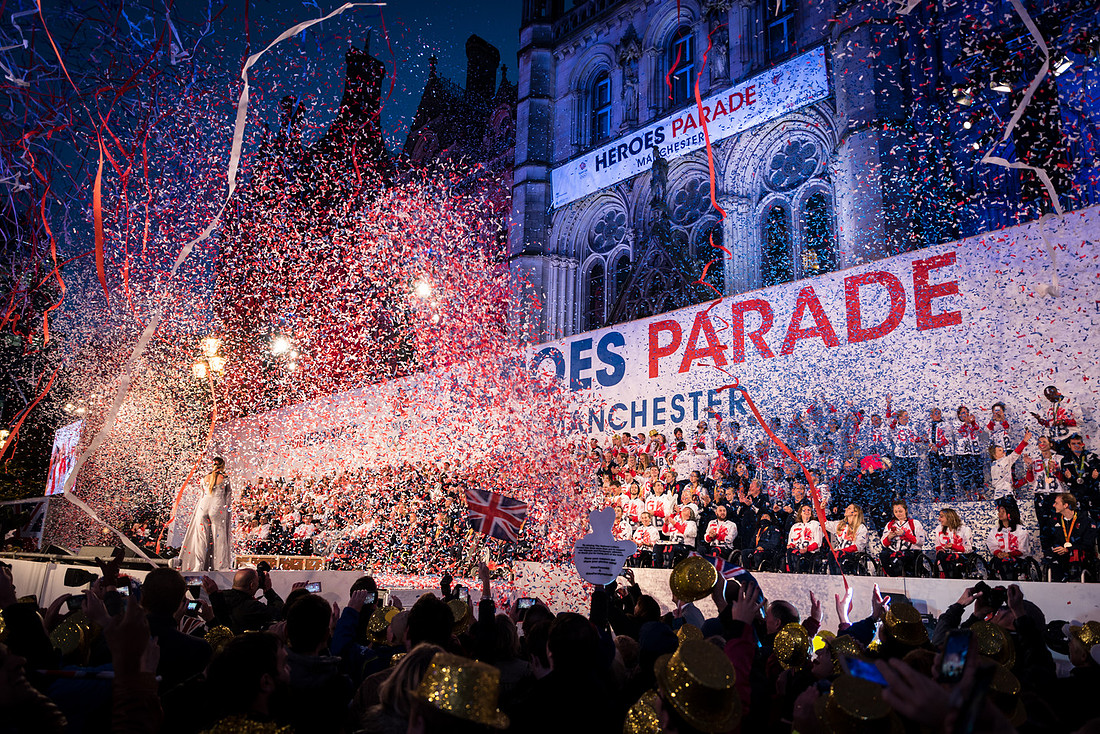 Sport Olympics Heroes Parade Rio Manchester "Team GB"