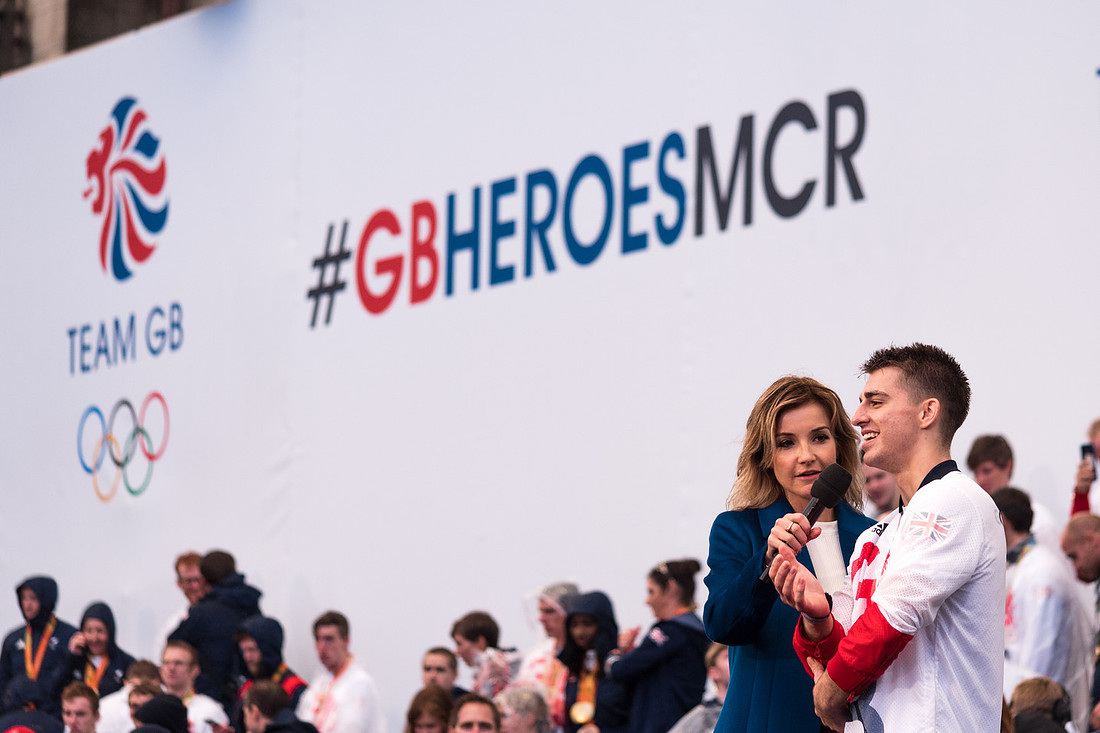 Sport Olympics Heroes Parade Rio Manchester "Team GB"