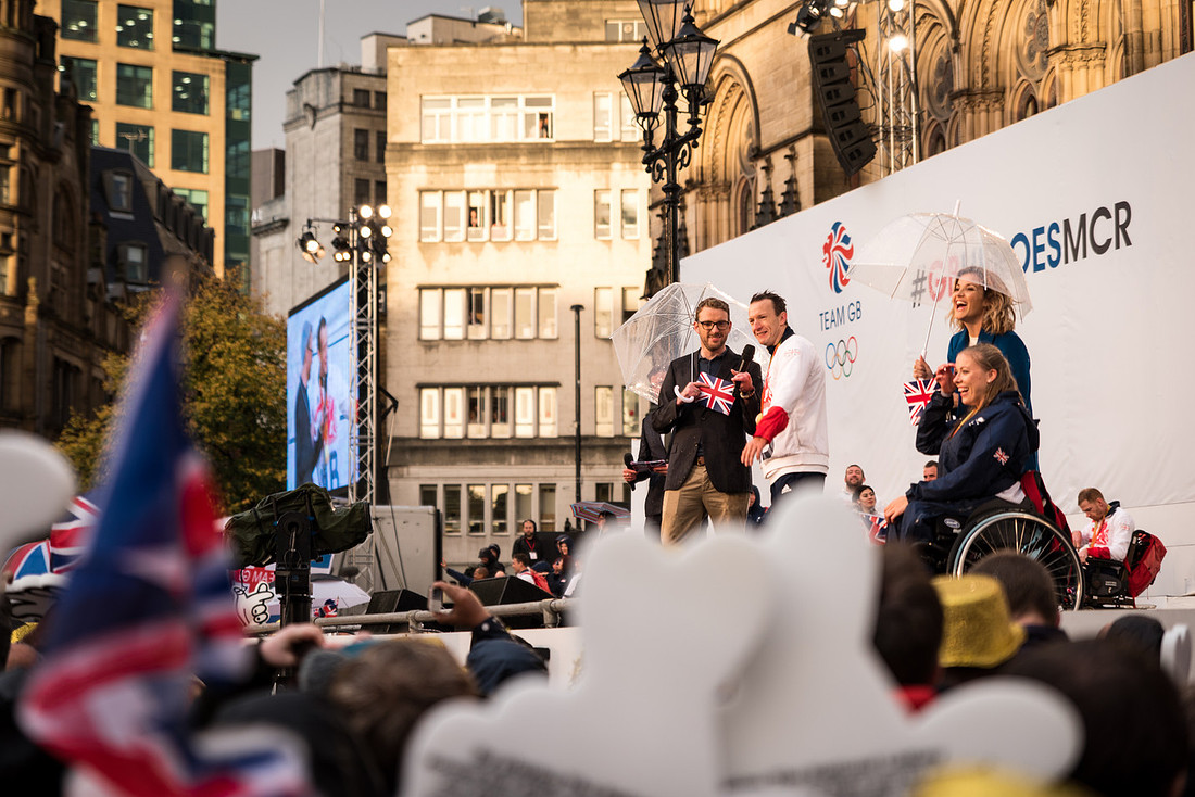 Sport Olympics Heroes Parade Rio Manchester "Team GB"